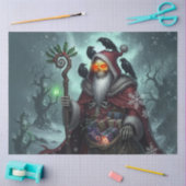 Dark Santa of Shadows – Gothic Christmas Skeleton  Tissuepapier (Craft)