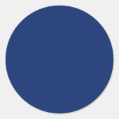 Dark Sapphire Ronde Sticker (Voorkant)