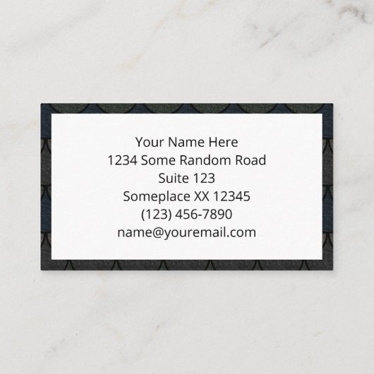 Dark Scalloped Dragon Scale Pattern Visitekaartje (Achterkant)