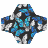 Dark Seamless Pattern with Blue Butterflies Morpho Voetbal (Enkel)