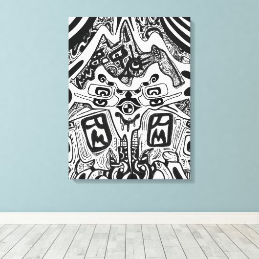 Dark Shades Phrame Canvas Afdruk (Insitu (Houten vloer))