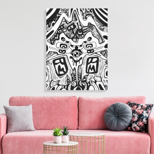 Dark Shades Phrame Canvas Afdruk (Insitu (Woonkamer))