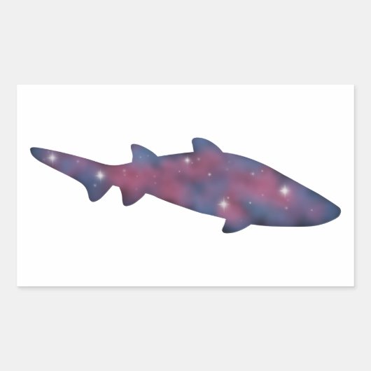 Dark Shark Starscape Sticker (Voorkant)
