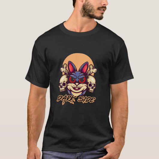 Dark Side Bunny: De charme van de duisternis T-shirt (Voorkant)