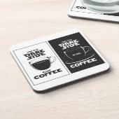 Dark Side Coffee | Bold Coffee Cork Onderzetter Se (Linkerzijde)