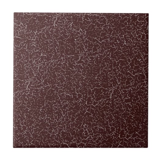 Dark Siena Burgundy Crackle Glaze Solid Colour Tegeltje (Voorkant)