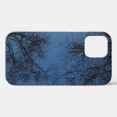 Dark silhouetted Tree Hoesje-ate iPhone case (Achterkant (horizontaal))
