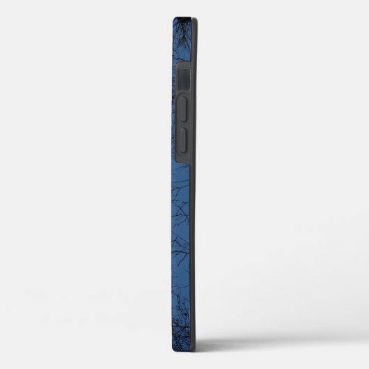 Dark silhouetted Tree Hoesje-ate iPhone case (Achterkant / Links)