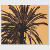 Dark silhouettes of date palms against bright colo cadeaupapier (Vlak)
