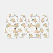 Dark Skin Princess Peach Floral Birthday Party Bedankdoosjes (Uitgevouwen)