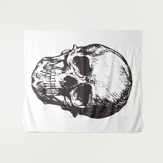 Dark Skull Design – Omarm de rand van de duisterni Wandkleed (Voorkant (horizontaal))