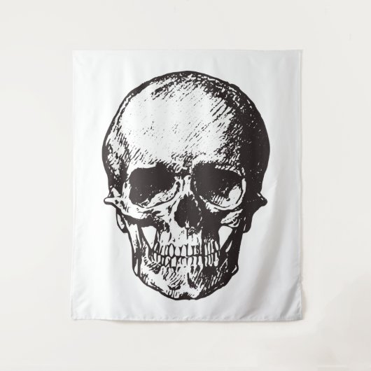 Dark Skull Design – Omarm de rand van de duisterni Wandkleed (Voorkant)