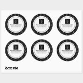 Dark Skull Party-stickers Ronde Sticker (Vel)