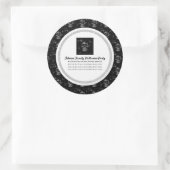 Dark Skull Party-stickers Ronde Sticker (Tas)