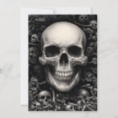 Dark Skull thema Halloween Kaart (Voorkant)