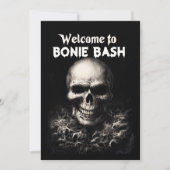 Dark Skull thema Halloween Kaart (Voorkant)