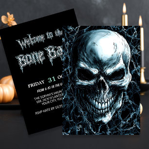 Dark Skull thema Halloween Kaart