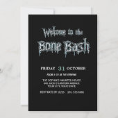 Dark Skull thema Halloween Kaart (Achterkant)