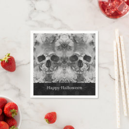 Dark Skulls Halloween Party Servet