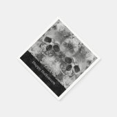 Dark Skulls Halloween Party Servet (Hoek)