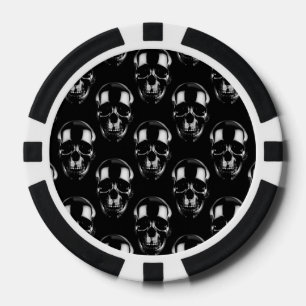 Dark Skulls Poker Chips