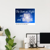 Dark Sky Advocacy - Starry Skies Poster (Thuiskantoor)