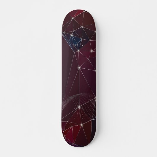 Dark Sky Geometric Abstract Skateboard (Voorkant)