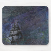 Dark Sky Ship Collage Mousepad Muismat (Voorkant)