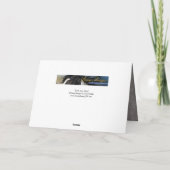 Dark Snow Horse - Paard Wenskaart Kaart (Achterkant)