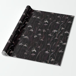  Dark Snowdrop Wrapping Paper Cadeaupapier