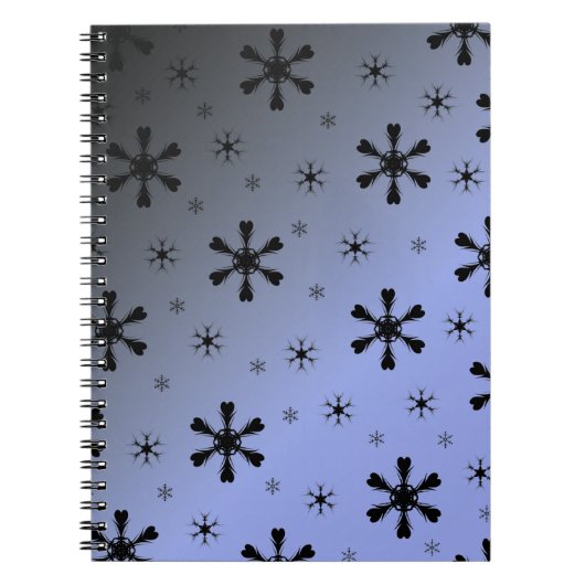 Dark Snowflakes Notitieboek (Voorkant)
