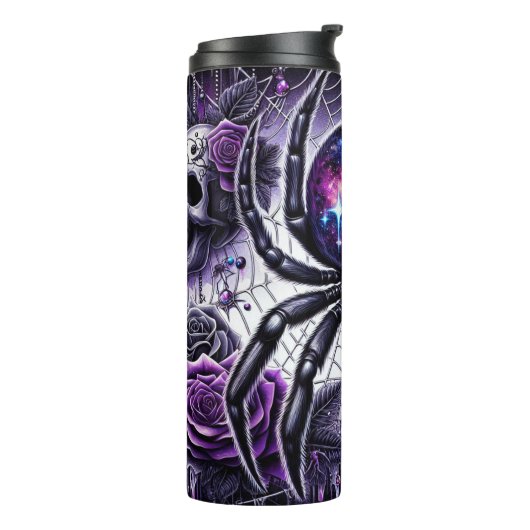 Dark Spider in de ruimte Thermosbeker (Gedraaid links)