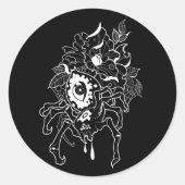 Dark Spider  Ronde Sticker (Voorkant)
