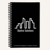 Dark Spiral Notitieboek met minimalistisch design (Voorkant)