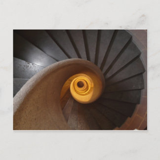 Dark Spiral Stairs Foto Briefkaart