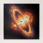 Dark Spirit-figuur in Galactische Kosmische Vurige Legpuzzel (Horizontaal)