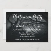 Dark Spooky Forest Invitation Kaart (Voorkant)