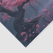 Dark Spring Cherry Blossom Tree Decoupage Papier (Detail)