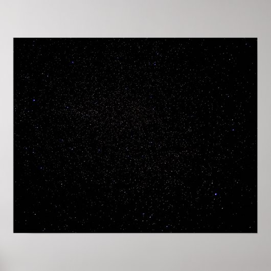 Dark Starry Abyss // Long Blootstelling Night Sky Poster (Voorkant)