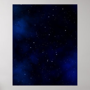 Dark Sterrennacht Sky Poster