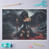 Dark Storm Angel Tissue Paper Tissuepapier (Craft)