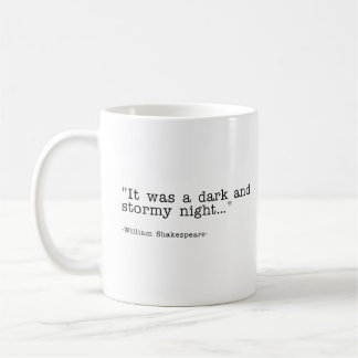 Dark Stormy Night Shakespeare Quote Mannen T-shirt Koffiemok