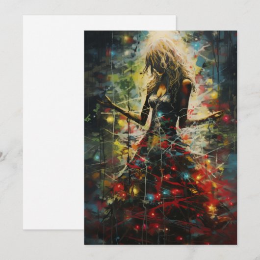 Dark Strange Ongebruikelijke Kerst Kaarten (Voorkant / Achterkant)