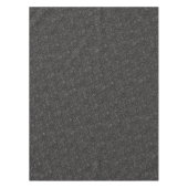 Dark Stylish Silver Grey Glitter Tafelkleed (Voorkant)