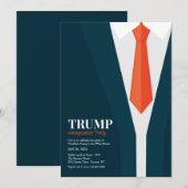 Dark Suit Red Stropdas Inauguration Party Kaart (Voorkant / Achterkant)