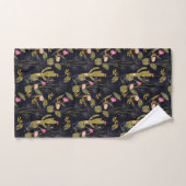 Dark Summer Night Cactus Pattern Bad Handdoek (Handdoek)