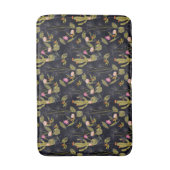 Dark Summer Night Cactus Pattern Badmat (Voorkant Verticaal)