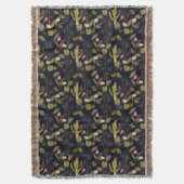 Dark Summer Night Cactus Pattern Deken (Voorkant Verticaal)