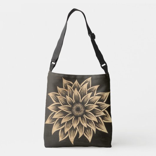 Dark Sunflower Tas (Achterkant)