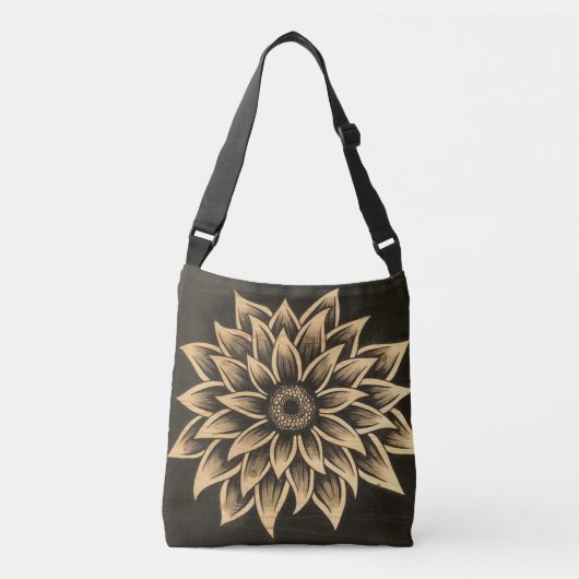 Dark Sunflower Tas (Voorkant)